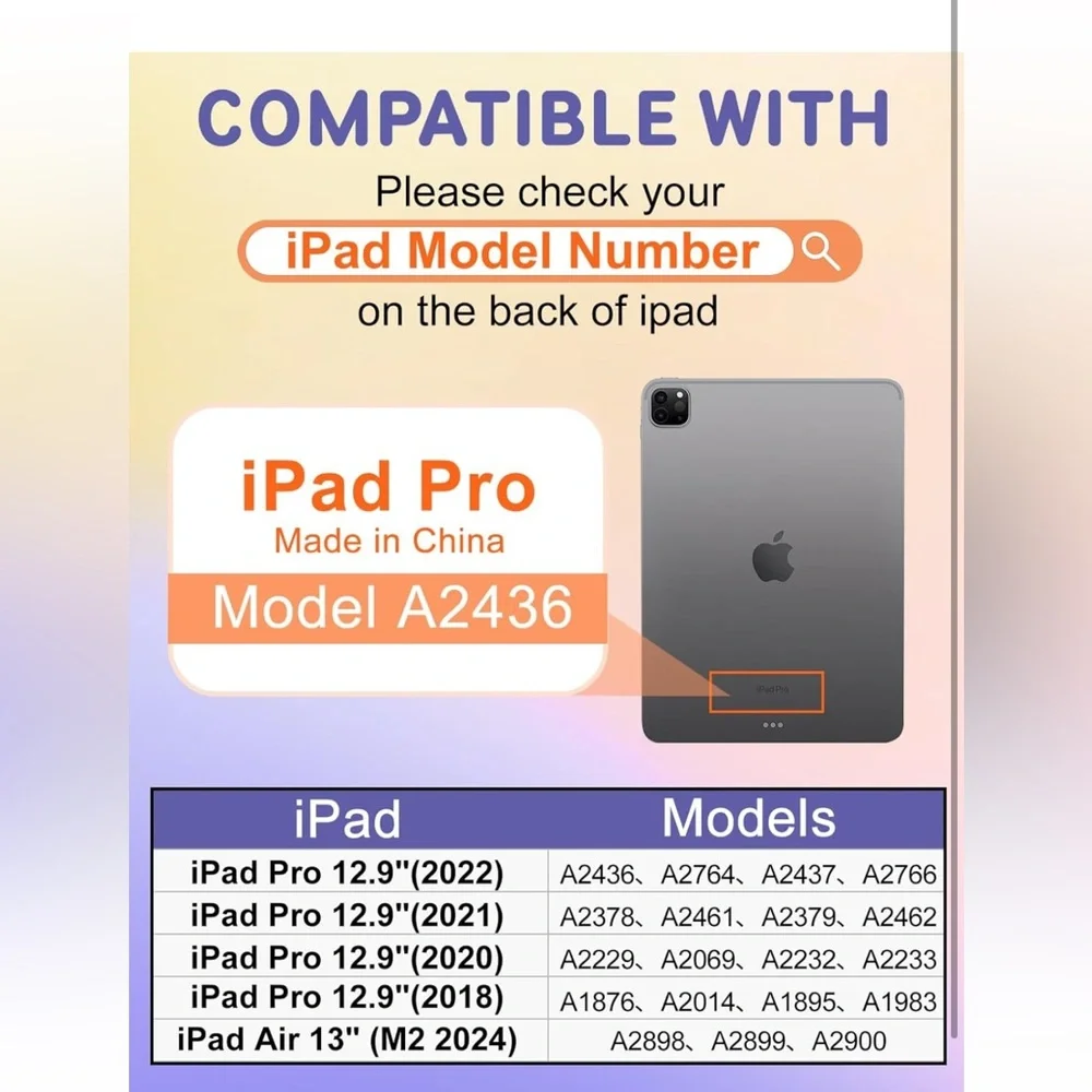 TeensGirly KawaiiCartoonFunnyLovely DesignRotateCase foriPadPro12.9/Air13Inch M2